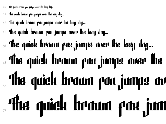 Smeyer font waterfall